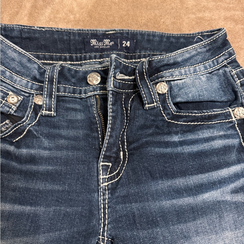 Miss Me Dark Blue Jeans